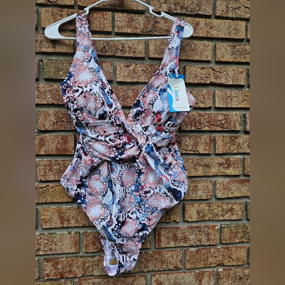 Liora Snakeskin Print Swimsuit